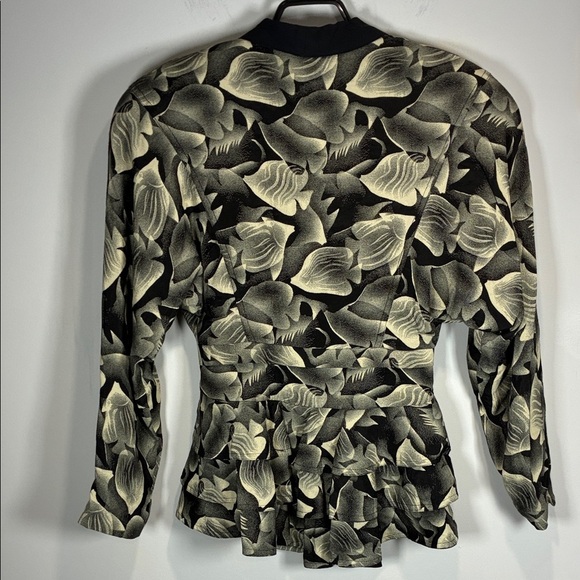 Vintage Rare Designer Black and Cream Blazer - Picture 6 of 10